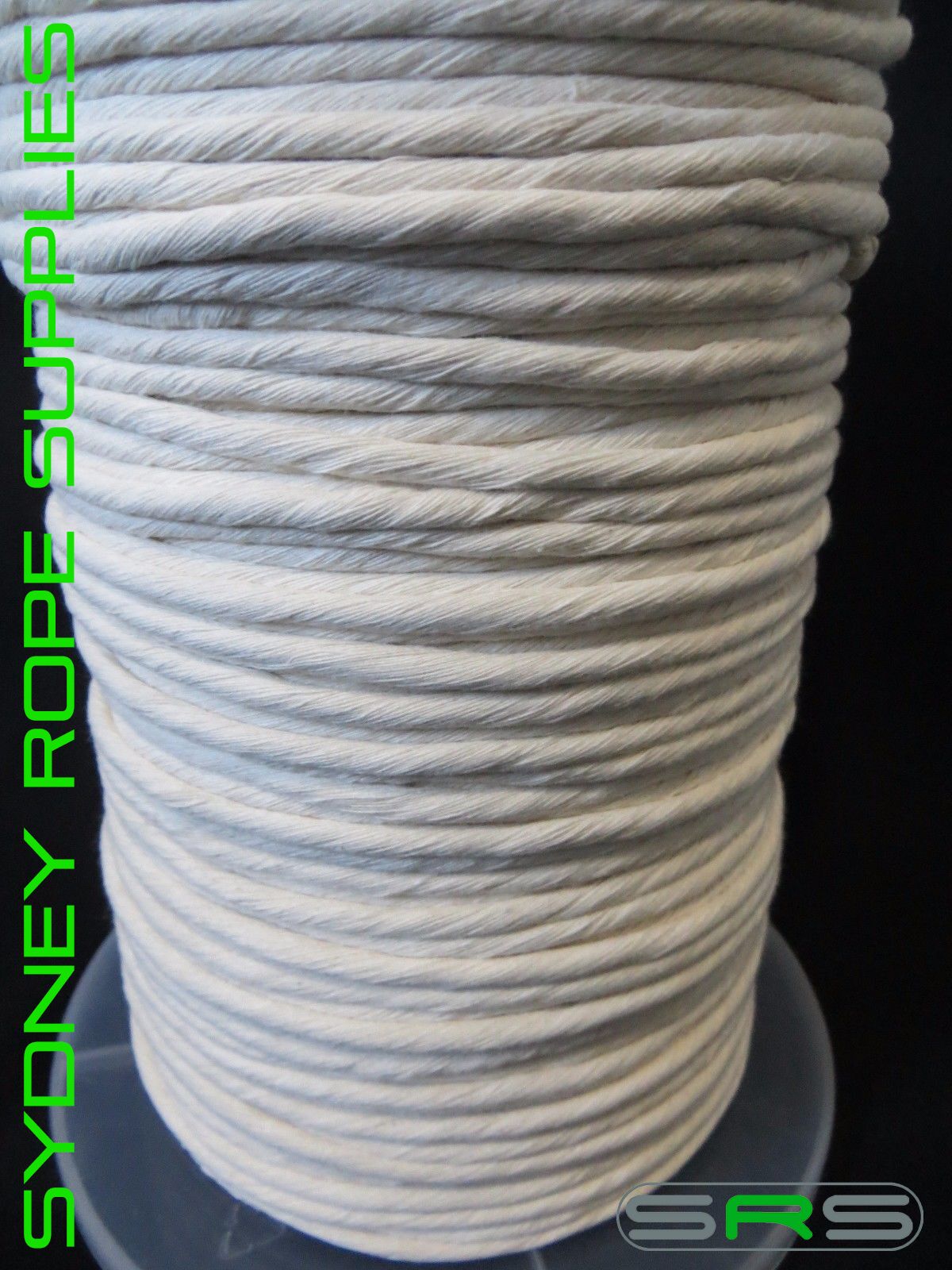4MM X 250MTR SINGLE STRAND COTTON MACRAME ROPE FREE POSTAGE