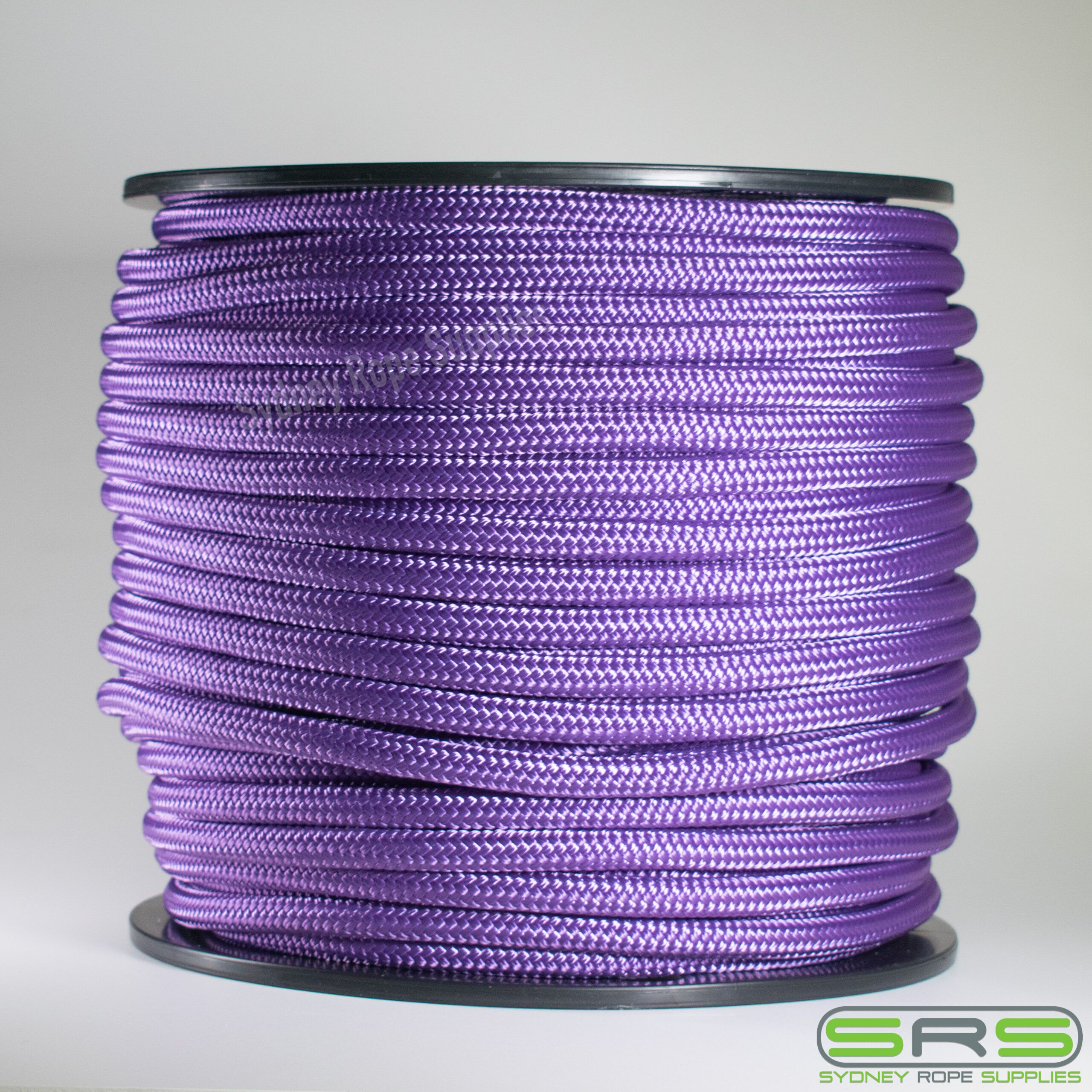 6MM X 100MTR OFFSHORE XP SOLID PURPLE DOUBLE BRAIDED POLYESTER