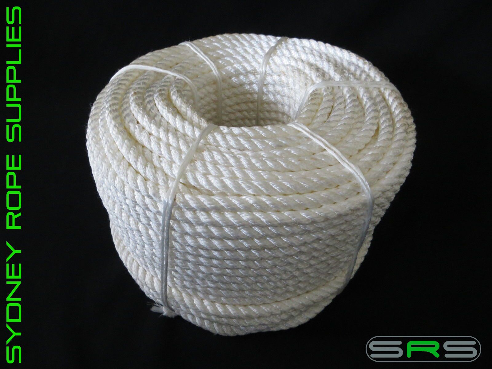 6MM X 100MTR 3 STRAND NYLON ROPE,FREE SHIPPING AUSTWIDE