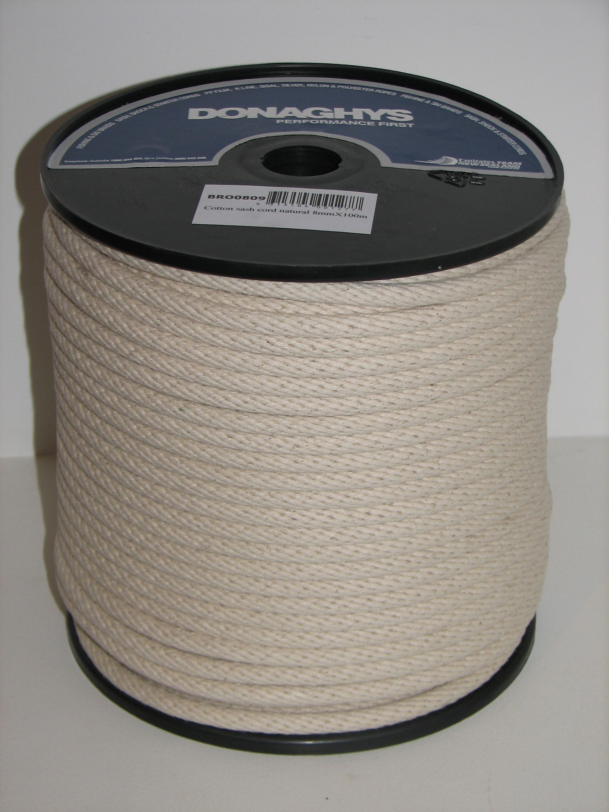 4MM X 250MTR DONAGHYS COTTON SASH CORD, FREE DELIVERY AUSTWIDE