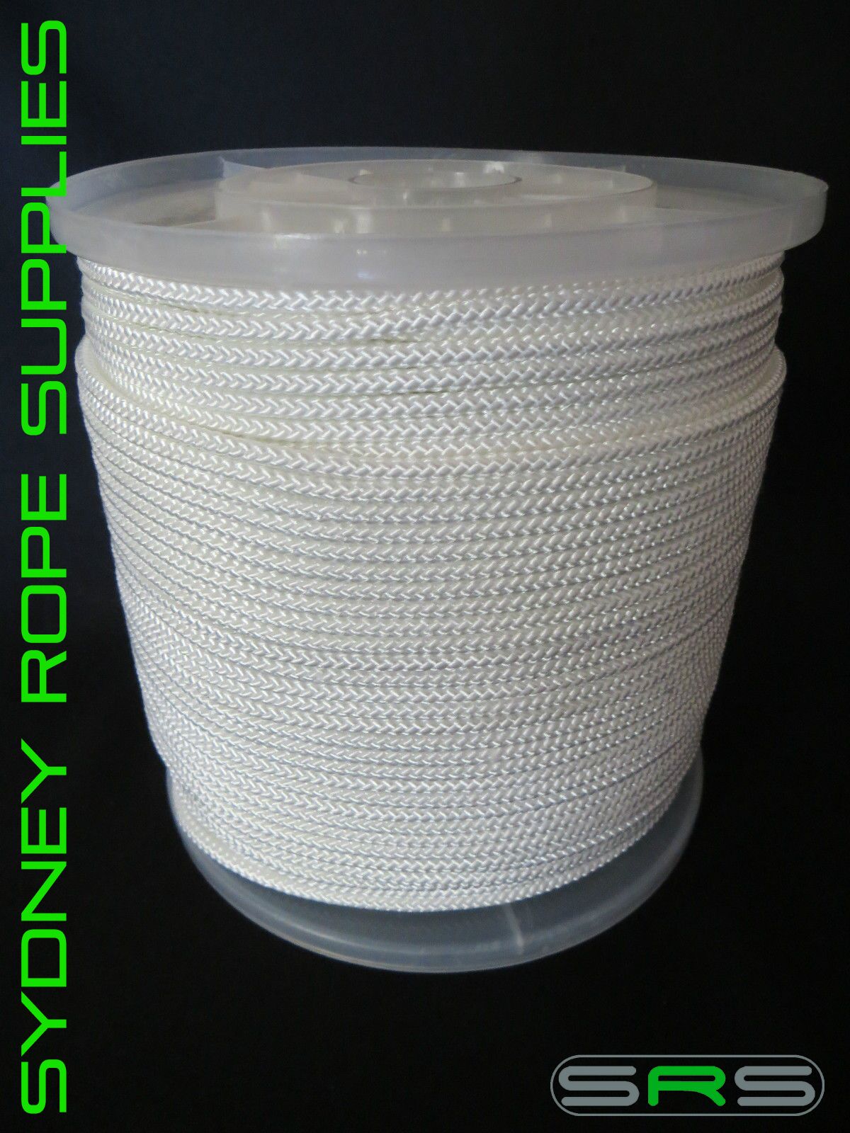 5MM X 250MTR WHITE POLYESTER VB CORD